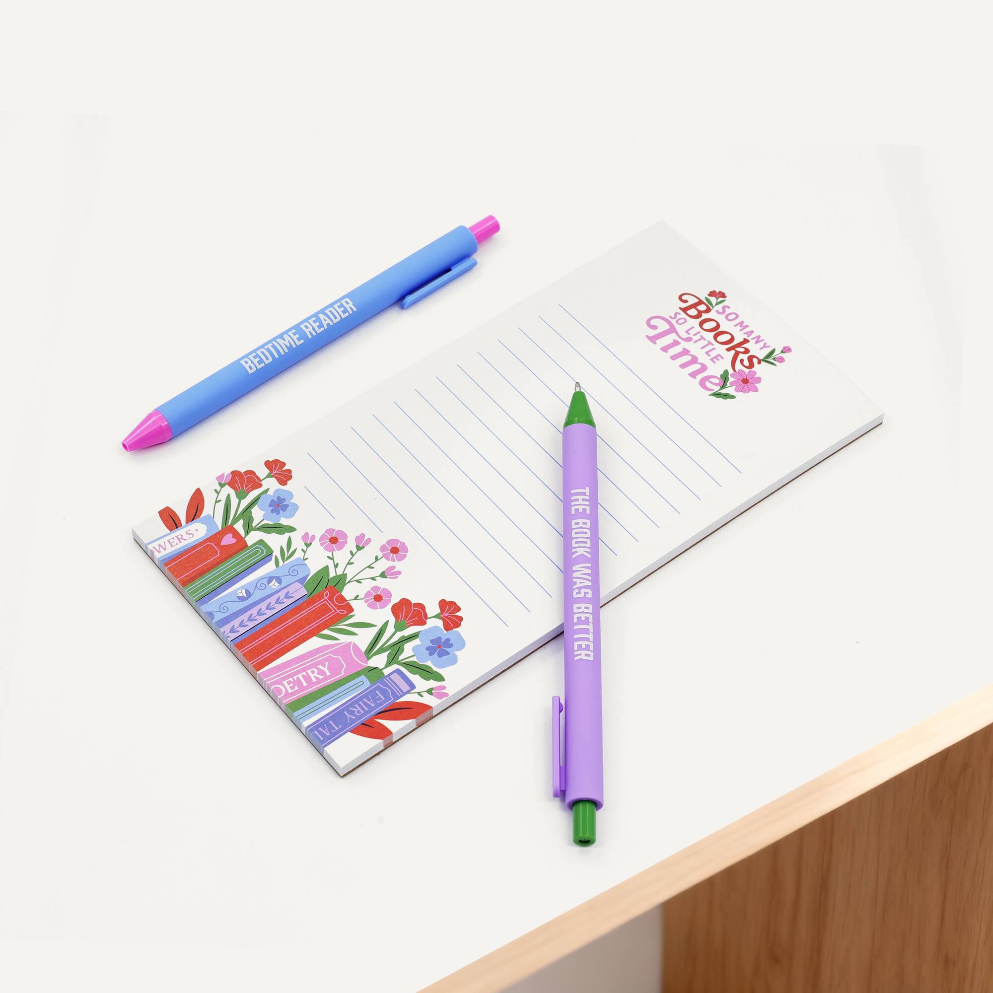 Assorted 4" x 8" Bookish Magnetic Notepad, 1pc. by Fab Finds